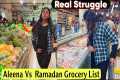 Aleena' first Ramadan Grocery shopping