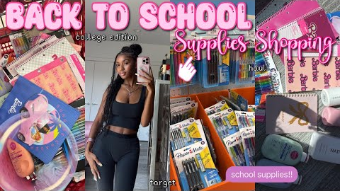 BACK TO SCHOOL SUPPLIES SHOPPING + HAUL 2025