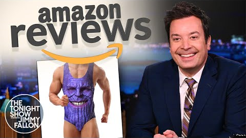 Amazon Reviews: Taco Sleeping Bag, Thanos Bathing Suit | The Tonight Show Starring Jimmy Fallon