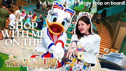Come shopping with me on the DISNEY ADVENTURE ☆ (Full tour of every single store on board!)
