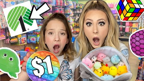FIDGET SHOPPING AT DOLLAR TREE 🤑 *NO BUDGET* WE HIT THE JACKPOT!