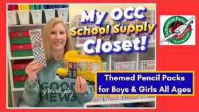 ✏️ School Supply Closet Tour + Themed Pencil Packs for Operation Christmas Child