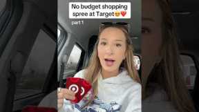 No budget shopping spree😍 #target #nobudgetshoppingspree #targetrun #targetfinds #shopping