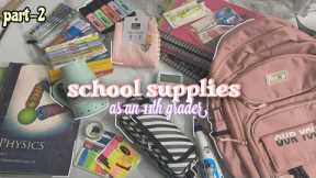 School supplies as an 11th PCB student 📚part 2 || buying book for class 11th