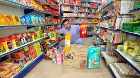 ASMR $80 monthly grocery shopping 🛒 in super store 🏬 