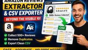 Amazon Reviews Extractor Demo | Export Amazon Reviews to CSV