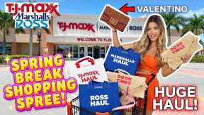 TJMAXX Marshalls Ross GIRLY SPRING BREAK New Finds Shopping Spree! HUGE Haul with $5 Steals!