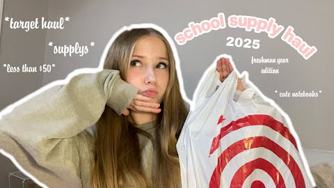 2025 school supply haul 🛍️ (freshman year!)