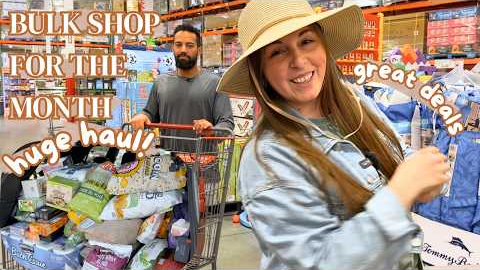 🛒Once A Month Bulk Grocery Shop With Me, Costco Haul and Finds