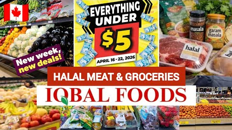 Iqbal Halal Foods | Everything Under $5 | Halal Meat & Groceries Shopping In Canada | New Deals 