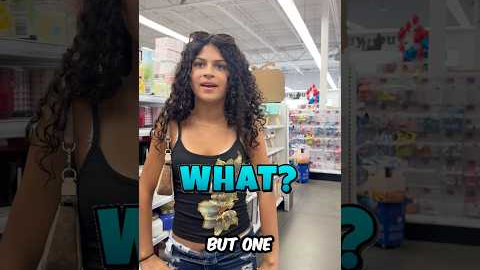 ANYTHING YOU WANT… BUT ONE AISLE ONLY  #shorts #shopping #challenge