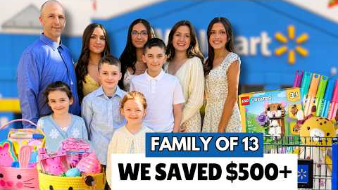 Huge Grocery Haul for Our Family of 13… Saved $500?! | Walmart + Discount Stores