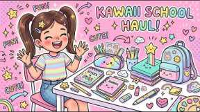 School Supplies Haul 🎒 | Cute & Useful Stationery for Kids | Hira Art Gallery