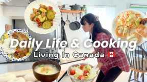 Living in Canada 🇨🇦 | Grocery shopping, cozy home cooking | Cooking Japanese Food in Canada