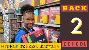 BACK 2 SCHOOL SUPPLY SHOPPING: MIDDLE SCHOOL EDITION
