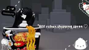 ⋅˚₊‧ ୨୧ ‧₊˚ ⋅ 800 robux shopping spree and a small q&a ᶻ 𝗓 𐰁 .ᐟ
