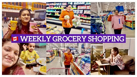 🇨🇦 Canada la Weekly Grocery Shopping🛍️|Grocery & Clothing Expenses|2Days Vlog