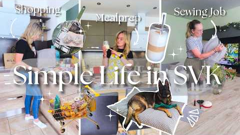 Simple Daily Life in SVK 🇸🇰| inTHEmiddle Grocery Haul with prices 🛒| Mealprep | New Sewing Project 🧵