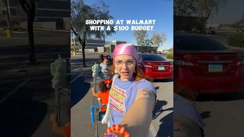 shopping at Walmart with a $100 budget 😘🤞🏼 #girlmom #shopping #budget