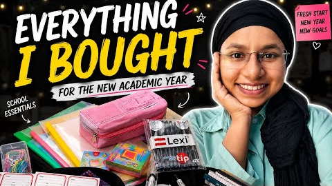 Back to school haul as a realistic +2 student🫣| school supplies 📚 + study essentials🥹