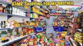 ASMR grocery shopping for my brother in super store 