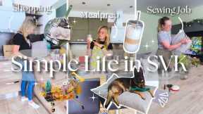 Simple Daily Life in SVK 🇸🇰| inTHEmiddle Grocery Haul with prices 🛒| Mealprep | New Sewing Project 🧵