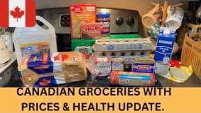 CANADIAN GROCERIES WITH PRICES & HEALTH UPDATE. 