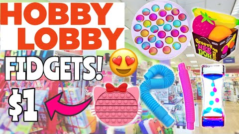 Fidget Toy Shopping at Hobby Lobby! 🤑 THEY HAVE POP ITS & NEE DOH *NO BUDGET FIDGET SHOPPING SPREE*