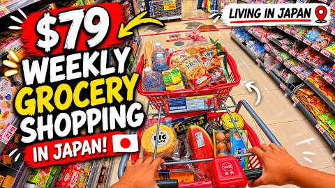 $79 Weekly Grocery Shopping in Japan