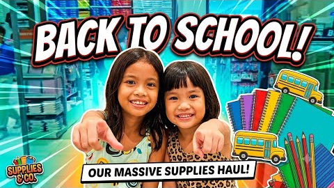 ​School supplies shopping checklist: Check! ✅ Ready at excited na sina Powee & Cai pumasok!