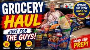   Huge Grocery Haul for THE GUYS: What I Bought Before Leaving them Home Alone!